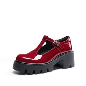 DREAM PAIRS Y2K Chunky Sole Mary Jane Pumps