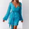 HELLO MOLLY Static Memory Sequin Dress Blue