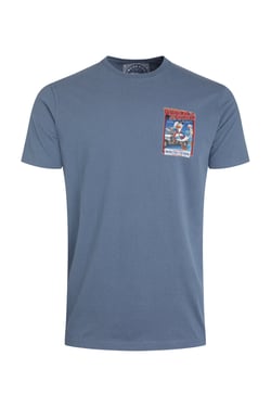 Weird Fish Quack to the Future RSPB Collaboration Artist T-Shirt Mid Blue Size 5XL