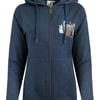 Weird Fish Franchises Graphic Full Zip Hoodie Navy Size 10