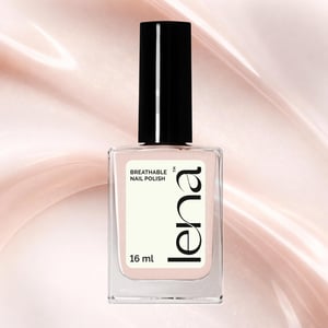 LENA Breathable & Water-Permeable Halal Nail Polish - French Manicure Base - Modest-Tea & Coffee - FR05