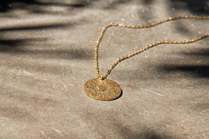 nkuku Karnataka Disc Pendant Necklace | Gifting | One Size | Gold