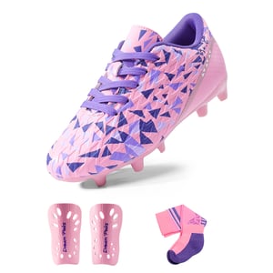 DREAM PAIRS Kids Non Slip TPU Outsole Soccer Shoes