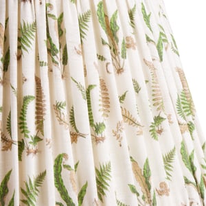 50cm straight empire shade in emerald Ferns linen by GP & J Baker