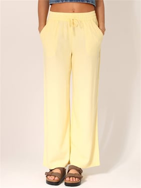 Jdy Say Linen Wide Pant - Double Cream - XS