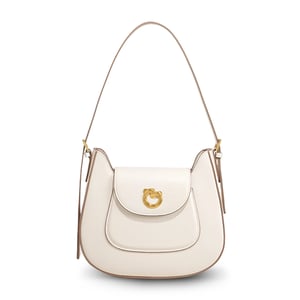 Jeulia Saddle Bag Retro Shoulder Bag Metal Buckle Bag