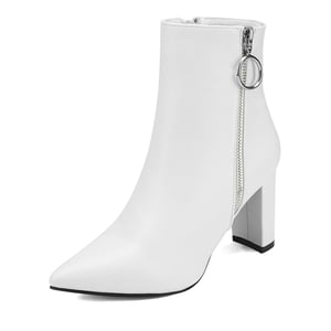 DREAM PAIRS Chunky High Heel Ankle Boots