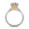Jeulia "Love's Messenger" Iris Round Cut Sterling Silver Ring