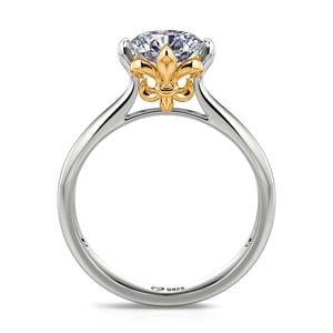 Jeulia "Love's Messenger" Iris Round Cut Sterling Silver Ring