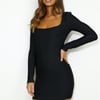 About Time Love Mini Dress Black
