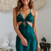 Satin Loving Dress Teal