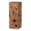 Teak Slice Pedestal, Square