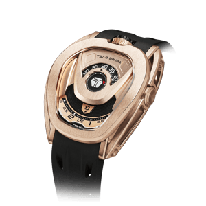 TSAR BOMBA Men's Reactor Series Automatic Mechanical Watch | Golden Black | Wandering Hour Satellite Display | Waterproof Luxury Cyberpunk Timepiece
