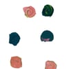Dominoes Indigo Wallpaper