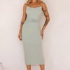 Impressing All Midi Dress Sage