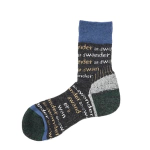 And Wander Womens Wool Socks Charcoal