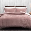 QE Home Corduroy Duvet Cover Set in Shadow Rose, Pink, Queen