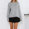 Snowdrift Dream Sweater Knit Grey