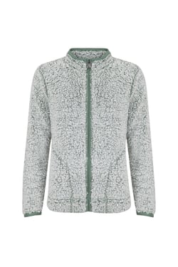 Weird Fish Deliah Cosy Full Zip Fleece Army Green Size 8