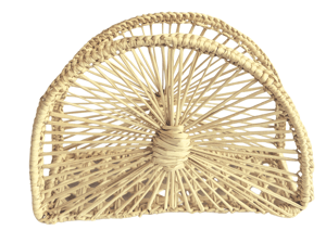 Sunshine Handwoven Iraca Napkin Holder - Solid Color (one solid color) / Dark Green