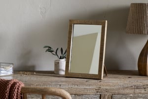 nkuku Baja Standing Mirror | Mirrors | One Size | Antique Brass