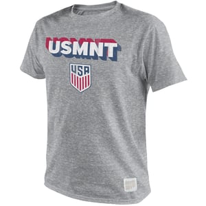Men's Original Retro Brand USMNT Shadow Grey Tri-Blend Tee / 2X