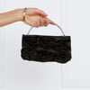 BILLINI Flora Handle Bag Black Satin
