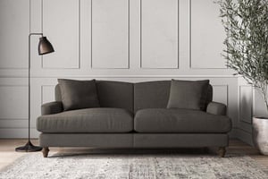 nkuku Deni Large Sofa | Make To Order | Brera Linen Granite | No Colour