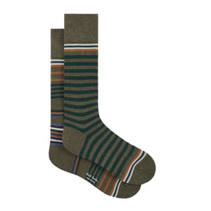 Paul Smith Larry Odd Sock Brown Stripe