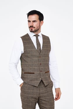 Marc Darcy Dx7 Tweed Waistcoat