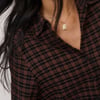 Brown And Black Check Shirt