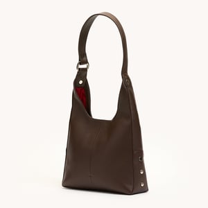 Hammitt Tim Espresso Pebble Silver Med