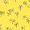 Palms' Wallpaper by Tea Collection - Daffodil - Removable / Sample - 8 x 8 in.