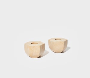 Marble Candle Holders - Sand - Sand