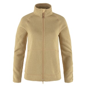 Fjallraven Womens Ovik Fleece Zip Sweater Dune Beige