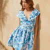 Midnight Bloom Mini Dress Blue