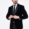 Cavani Rosa Black Velvet Blazer