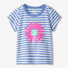 Girls Cornflower Stripes Tee
