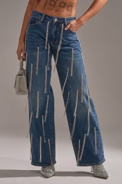 AKIRA Dripped Out Relaxed Denim | Size 2X