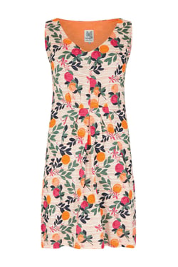 Weird Fish Indus Printed Jersey Tunic Cantaloupe Size 10