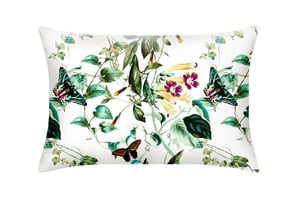 Emerald Garden Pure Silk Pillowcase - Standard / Emerald Garden