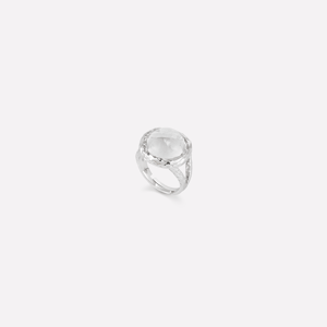 Aeolian Whispers Ring - White Gold Plated - 7