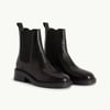 Black Leather Chelsea Boot