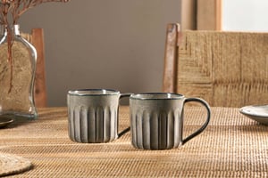 nkuku Moda Mug Set Of 2 | Tableware | Pewter