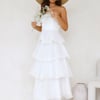 Wedding Adventure Strapless Maxi Dress White