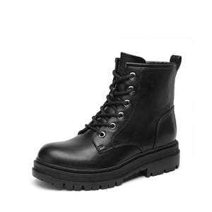 DREAM PAIRS Flat Lace Up Ankle Combat Boots