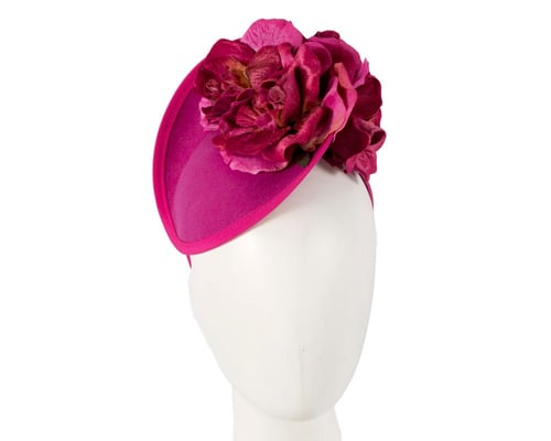 Fuchsia flower fascinator by Fillies Collection F669