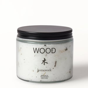 Homework Wood Bath Salts