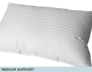 QE Home Dreamtime Striped Polyester Pillow, Stripe, White, King