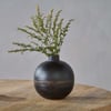 nkuku Endo Recycled Iron Vase | Vases & Planters | One Size | Black